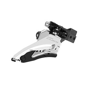Shimano CUES FD-U6000-M, Front Derailleur, 2x10/11, Swing: Side, Cable Pull: Front, Mid 28.6/31.8/34.9mm, EFDU6000MX4