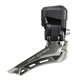 Shimano GRX Di2 FD-RX825, Front Derailleur, 2x12, Swing: Top, Cable Pull: Down, Braze-on, IFDRX825F