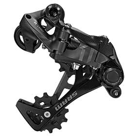 SRAM X01, Rear derailleur, 11sp., Type 2.1, Medium cage, Black