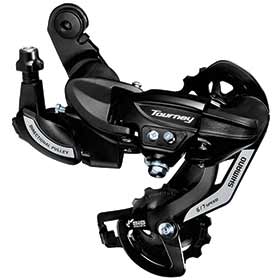 Shimano Tourney RD-TY500, Rear derailleur, 6/7sp., SGS, Black, Direct attachment