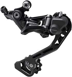 Shimano GRX RD-RX400, Rear Derailleur, Speed: 10, Cage: GS, Black