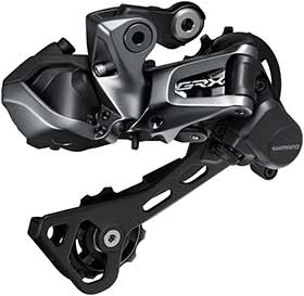 Shimano GRX RD-RX817, Rear Derailleur, Speed: 11, Cage: GS, Grey