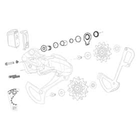 SRAM X01 Eagle AXS Bolt and Screw Kit, B-Bolt/Washer, B-Screw, and Limit Screws, Kit