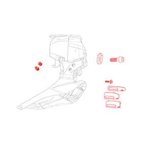 SRAM 11.7618.007.001, Force eTap AXS Front Derailleur Parts Kit