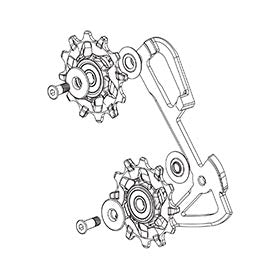 SRAM EX1 Inner Cage/Pulley, EX1, Kit