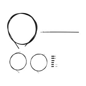 Shimano Shadow Road Shift Cable and Housing Set, Optislick, Black, Shimano/SRAM, Set