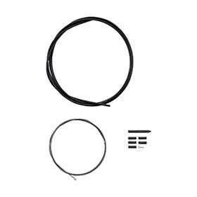 Shimano MTB 1x Shift Cable Set, Stainless Steel, 2000mm, Black, Shimano/SRAM, Set