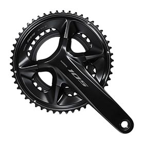 Shimano 105 FC-R7100, Crankset, Speed: 12, Hollowtech II, 160mm, 52/36T, Black, Road Disc, IFCR7100MX26
