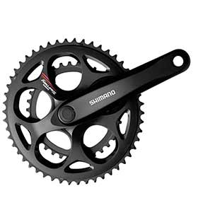 Shimano FC-A070, Crankset, 7 sp., 170mm, 34/50T, BCD:mm, Square, 43.5mm, Black