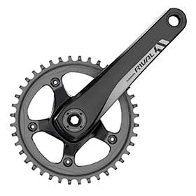 SRAM Rival1, Crankset, 11 sp., 172.5mm, 42T, BCD:110mm, GXP, 68mm, 45.5mm, Black