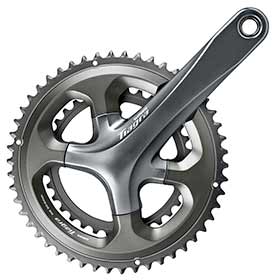 Shimano Tiagra FC-4700, Crankset, 10 sp., 170mm, 34/50T, BCD:110, H2, 68mm, 43.5mm, Grey