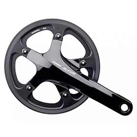 Shimano Alfine FC-S501, Crankset, 1 sp., 42T, BCD:130, Hollowtech II, 170mm, Black