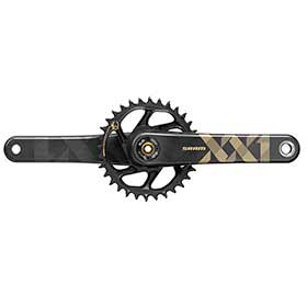 SRAM XX1 Eagle DUB, Crankset, Speed: 11/12, Spindle: 28.99mm, BCD: Direct Mount, 34, DUB, 170mm, Gold, Boost