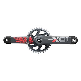 SRAM X01 Eagle DUB C3, Crankset, Speed: 11/12, Spindle: 28.99mm, BCD: Direct Mount, 32, DUB, 165mm, Red, SuperBoost+