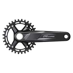 Shimano FC-M5100-1, Crankset, Speed: 10/11, BCD: 96, 32, Hollowtech II, 170mm, Black, MTB, Set