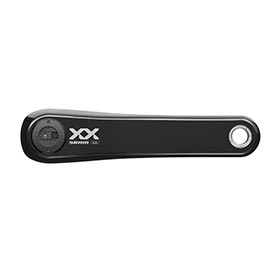 SRAM XX PM, Left Arm with Power Meter Spindle, Spindle: 28.99mm, DUB, 165mm, Black, Boost