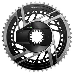 SRAM Red AXS E1 Power Kit 2x, Power Meter Chainring, Speed: 12, BCD: Direct Mount SRAM 8 Bolt, 46/33