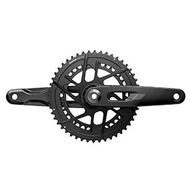 SRAM Rival 2x E1, Crankset, Speed: 12, Spindle: 28.99mm, BCD: Direct Mount SRAM 8 Bolt, 46/33, DUB, 165mm, Black, Road