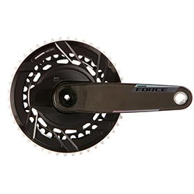 SRAM Force 2x Powermeter E1, Power Meter Crankset, Speed: 12, Spindle: 28.99mm, BCD: Thread Mount, 46/33, DUB, 172.5mm, Black, Road