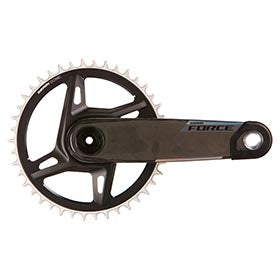 SRAM Force 1x XPLR Powermeter E1, Power Meter Crankset, Speed: 12/13, Spindle: 28.99mm, BCD: Direct Mount SRAM 8 Bolt, 42, DUB, 160mm, Black, Road