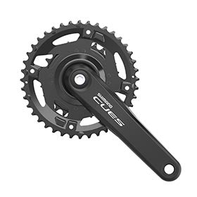 Shimano CUES FC-U4000-2, Crankset, Speed: 9/10/11, BCD: Rivets, 26/40, JIS, 170mm, Black, MTB/Boost, EFCU40002C06X