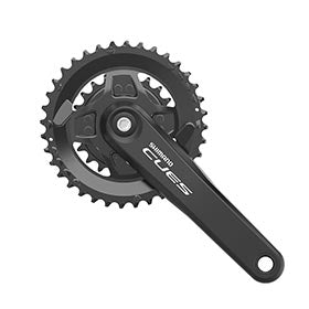 Shimano CUES FC-U4000-2, Crankset, Speed: 9/10/11, BCD: Rivets, 22/36, JIS, 170mm, Black, MTB/Boost, EFCU40002C62X