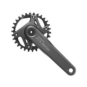 Shimano CUES FC-U6000-1, Crankset, Speed: 9/10/11, Spindle: 24mm, BCD: 96, 30, Hollowtech II, 165mm, Black, Boost, EFCU600015AXA0