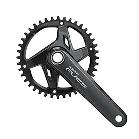 Shimano CUES FC-U8000-1, Crankset, Speed: 9/10/11, Spindle: 24mm, BCD: 96, 40, Hollowtech II, 170mm, Black, Boost, EFCU80001CXB0X