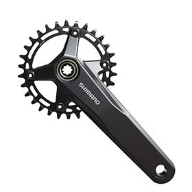 Shimano FC-MT520-1, Crankset, Speed: 12, Spindle: 24mm, BCD: Direct Mount Shimano, 30, Hollowtech II, 165mm, Black, Boost, EFCMT520AXA0