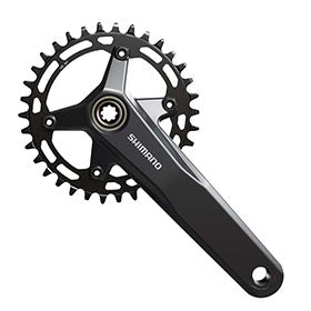 Shimano FC-MT520-1, Crankset, Speed: 12, Spindle: 24mm, BCD: Direct Mount Shimano, 34, Hollowtech II, 175mm, Black, Boost, EFCMT520EXA4