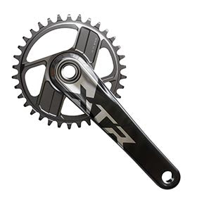 Shimano XTR FC-M9220, Crankset, Speed: 12, Spindle: 24mm, BCD: Direct Mount Shimano, Hollowtech II, 165mm, Black, MTB/Boost, IFCM9220AAXX