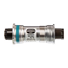 Shimano EBB5500B09, BB-5500, Octalink, BB Shell: 68mm, Axle: 109.5mm, Steel, Silver
