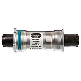 Shimano EBB5500B18, BB-5500, Octalink, BB Shell: 68mm, Axle: 118.5mm, Steel, Silver