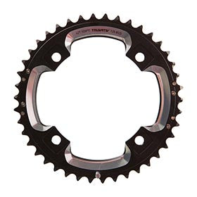 SRAM 42T, 10 sp, BCD 120mm, 4-Bolt, All 28/42, Outer Chainring, For L-pin GXP 2x10, Aluminum, Black, 11.6215.188.240