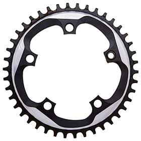 SRAM 42T, 11sp, BCD: 110mm, 5 Bolts, X-Sync, Outer Chainring, For X-Sync, Aluminum, Grey, 11.6218.015.002
