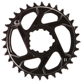 SRAM X-Sync 2, 6mm offset, 32T, 12sp., BCD: Direct Mount, Single Chainring, Aluminum, Black