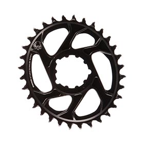 SRAM X-Sync 2 Oval, 32T Chainring, 11/12sp, BCD: Direct Mount, Aluminum, Black, 3mm offset