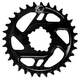 SRAM 12SP X-Sync 2, 34T Chainring, 12sp, BCD: Direct Mount, 6mm offset, Aluminum, Black