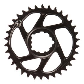 SRAM X-SYNC 2 SL 6mm, Chainring, Teeth: 34, Speed: 11/12, BCD: Direct Mount, Single, Aluminum, Black
