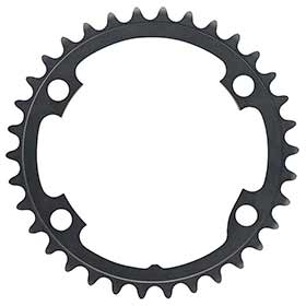 Shimano Ultegra FC-R8000, Chainring, Teeth: 34, Speed: 11, BCD: 110, Bolts: 4, Inner, Aluminum, Grey, Y1W834000
