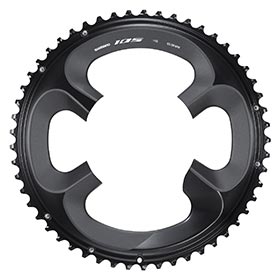 Shimano 105 FC-R7000, Chainring, Teeth: 53, Speed: 11, BCD: 110, Bolts: 4, Outer, Aluminum, Black, Y1WV98050