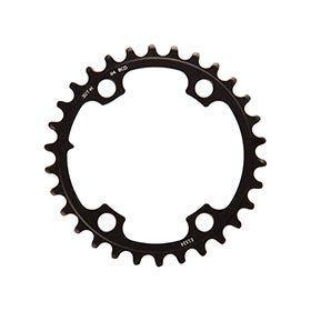 SRAM Force AXS 2x, Chainring, Teeth: 30, Speed: 12, BCD: 94, Bolts: 4, Inner, Aluminum, Black