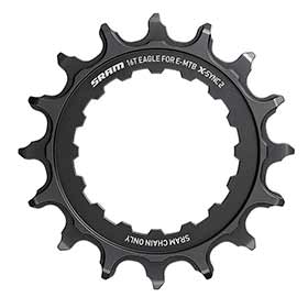 SRAM X-SYNC 2 Bosch, Chainring, Teeth: 16, Speed: 12, BCD: Direct Mount, Single, Steel, Black