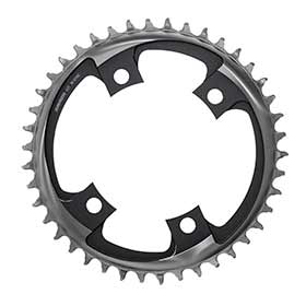 SRAM X-SYNC 2 107mm, Chainring, Teeth: 46, Speed: 12, BCD: 107, Bolts: 4, Single, Aluminum, Grey