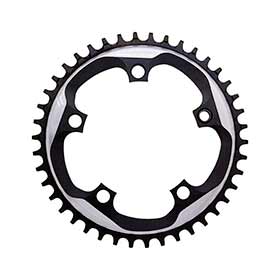 SRAM X-SYNC 48T 110mm, Chainring, Teeth: 48, Speed: 11, BCD: 110, Bolts: 5, Single, Aluminum, Black