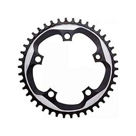 SRAM X-SYNC 42T 110mm, Chainring, Teeth: 42, Speed: 11, BCD: 110, Bolts: 5, Single, Aluminum, Black