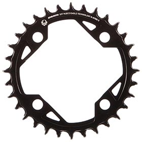 SRAM X-SYNC 2 94mm Light E-MTB, Chainring, Teeth: 32, Speed: 11/12, BCD: 94, Bolts: 4, Aluminum, Black