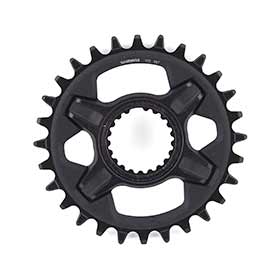 Shimano XT SM-CRM85, Chainring, Teeth: 30, Speed: 12, BCD: Direct Mount, Aluminum/Composite/Steel, Black