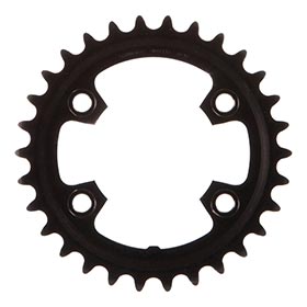 Shimano GRX FC-RX600 2x10 / 2x11, Chainring, Teeth: 30, Speed: 10/11, BCD: 80, Bolts: 4, Inner, Aluminum, Black