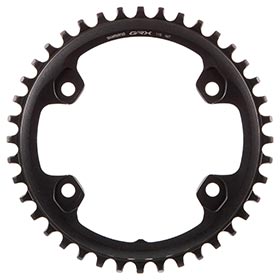 Shimano GRX FC-RX810 1x11, Chainring, Teeth: 40, Speed: 11, BCD: 110, Bolts: 4, Single, Aluminum, Black
